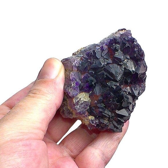 Thunder Bay Amethyst Specimen Raw Crystal Cluster In Natural Matrix - Picture 4 of 5